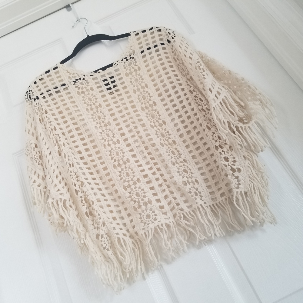 Cream fashion blouse